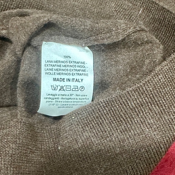 Isaia Men's Sweater Size Large with Flaws - Picture 11 of 11